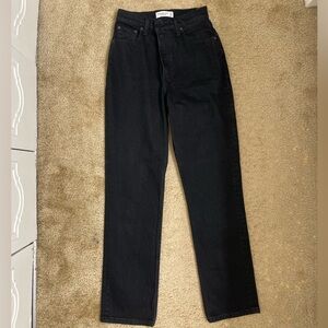 Abercrombie and Fitch Women's Curve Love The 90’s Straight Ultra High Rise Jean